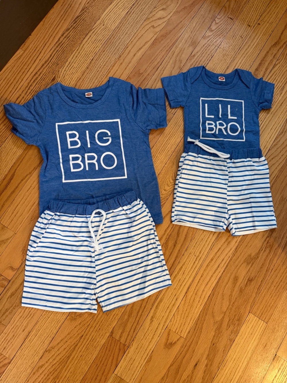‘Big Bro' & 'Lil Bro' shorts & top sets